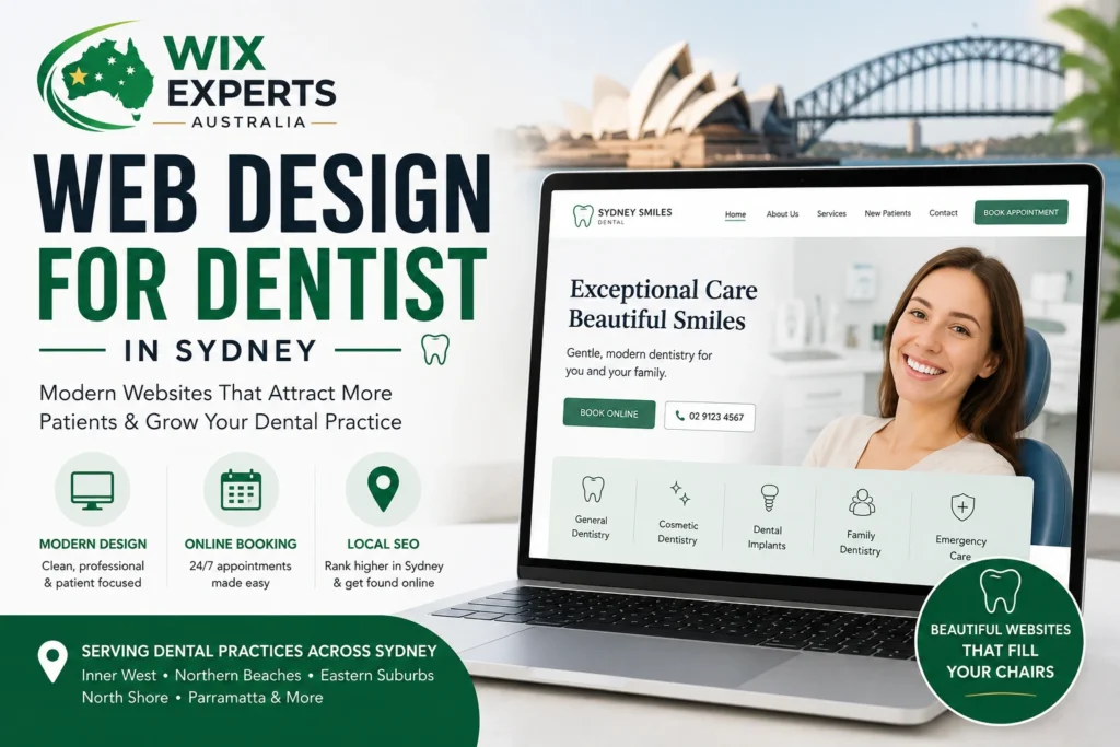 web design for dentists Sydney Inner West dental clinic website