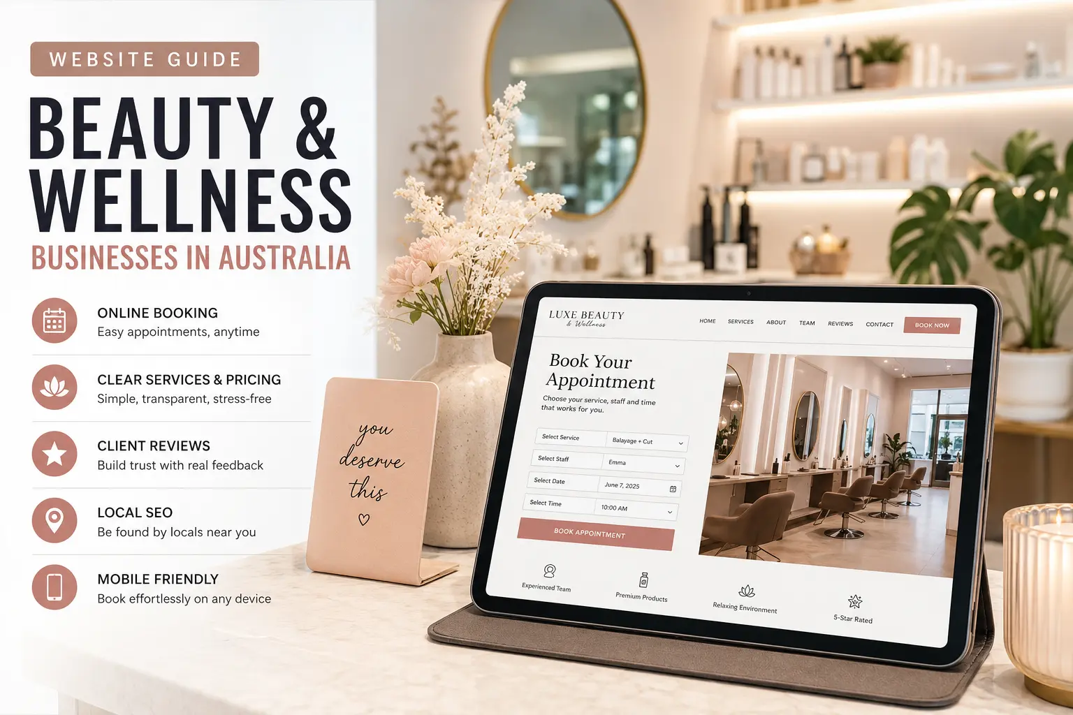 beauty and wellness website Australia