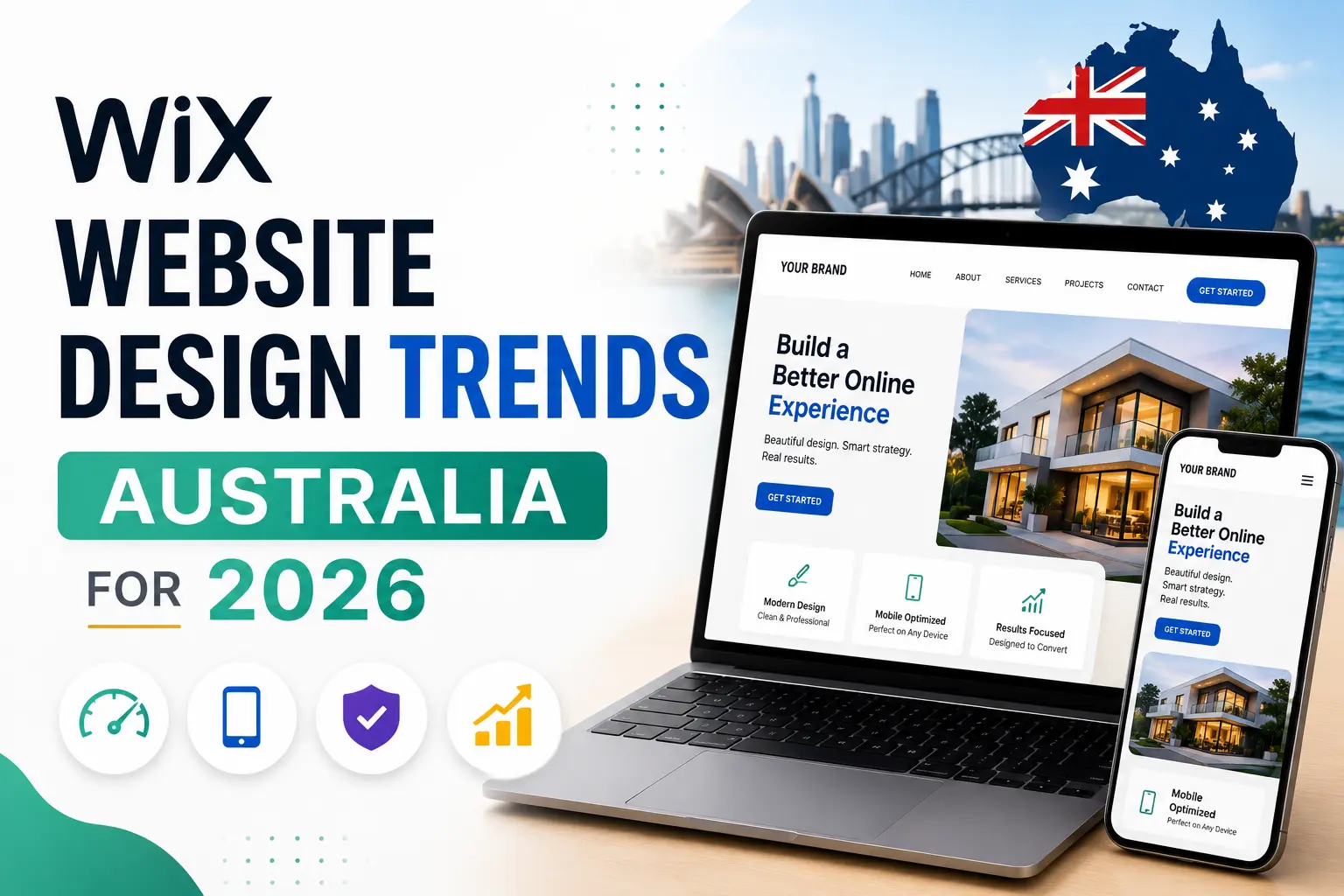 Wix website design trends Australia 2026 cover graphic